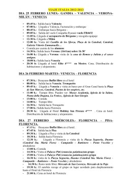 Itinerario - Escolapias Gandia