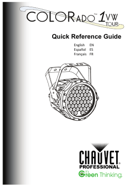 COLORado™ 1 VW Tour Quick Reference Guide, Rev. 3, Multi