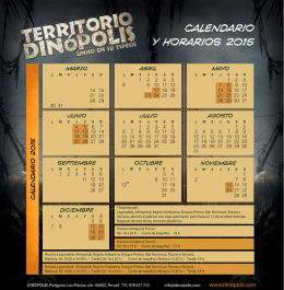 Calendario - Dinópolis