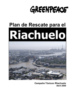 OUTLINE RIACHUELO APRIL REPORT