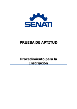 procedimiento de inscripción