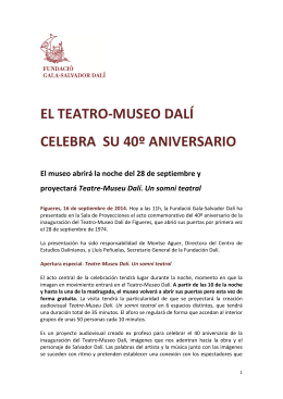 el teatro-museo dalí celebra su 40º aniversario - Gala