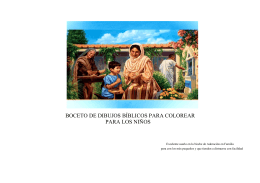 boceto de dibujos bíblicos para colorear para los niños
