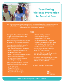 Teen Dating Violence Prevention