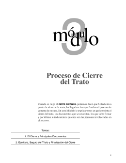 Proceso de Cierre del Trato