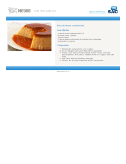 Flan de leche condensada .lngredientes