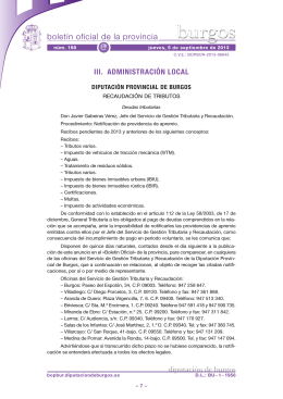 Anuncio 201306645 - Boletín Oficial de la Provincia de Burgos