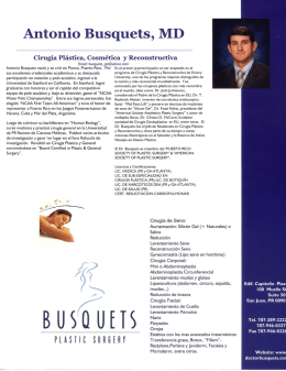 Antonio Busquets, MD - Busquets Plastic Surgery, San Juan, Puerto