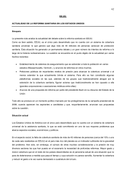 reforma sanitaria - Ministerio de Empleo y Seguridad Social