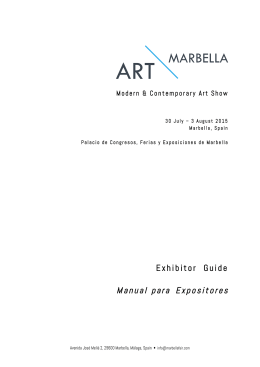 Manual para Expositores