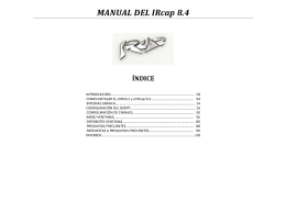 MANUAL DEL IRcap 8.4 ÍNDICE