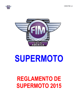 REGLAMENTO DE SUPERMOTO 2015