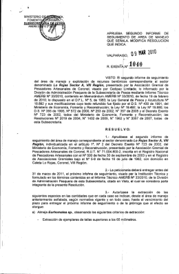 9 MAR 20l0 - Subsecretaría de Pesca