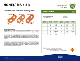 NONEL® MS 1.1B - Maya Quimicos
