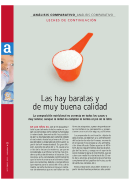 Leches de continuación