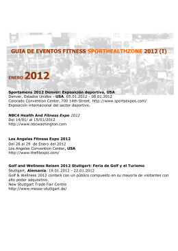 GUIA DE EVENTOS FITNESS SPORTHEALTHZONE 2012 (I)
