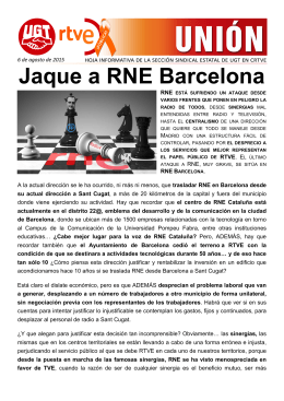 Jaque a RNE Barcelona