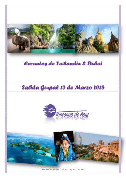 Encantos de Tailandia & Dubai Salida Grupal 13