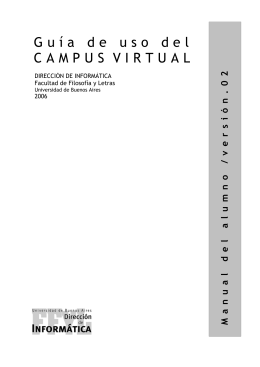 Manual del alumno - Campus - Universidad de Buenos Aires