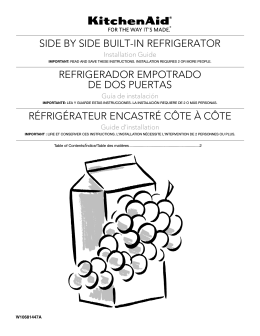 SIDE BY SIDE BUILT-IN REFRIGERATOR