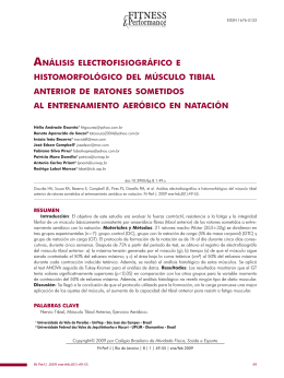 análisis electrofisiográfico e histomorfológico del músculo tibial