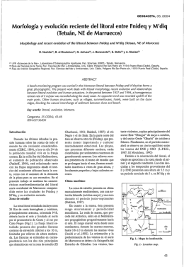 Morfología y evolución reciente del litoral entre Fnideq y M`diq