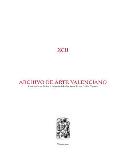 Archivo de Arte Valenciano, XCII, 2011