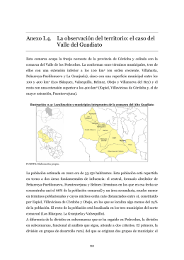 Anexo I.4. La observación del territorio: el caso del Valle del Guadiato