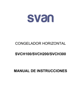 manual de instrucciones congelador horizontal svch200