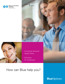 Consumer-Directed Health Plans - Solutions for