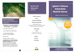 BIENVENIDOS - Iglesia Adventista Madrid