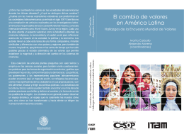 El cambio de valores en América Latina. Hallazgos de la encuesta