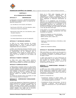 CAPITULO I - Federación Española de Ajedrez