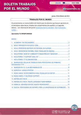 boletin trabajos por el mundo 07 feb