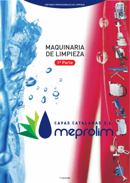 MAQUINARIA DE LIMPIEZA - Meprolim Cavas Catalanas