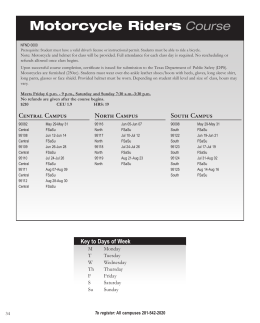 Motorcycle Riders Course