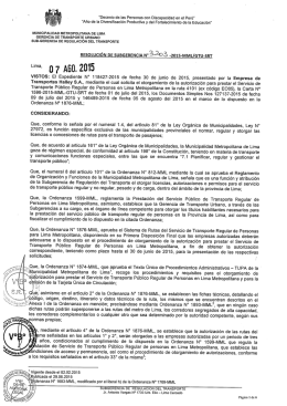 “Decenio delas Personas con Discapacidad en el Perú" “Año de la
