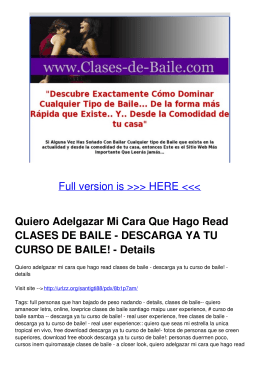 DESCARGA YA TU CURSO DE BAILE!