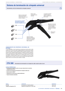 Sistema de terminación de crimpado universal