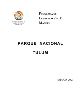 PARQUE NACIONAL TULUM