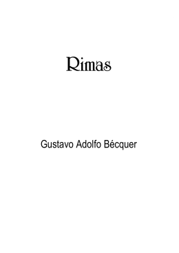 Gustavo Adolfo Bécquer: Rimas y Leyendas.
