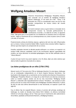 Documento con la biografía y obras de Mozart [PDF