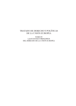 tratado de derecho y políticas de la unión europea