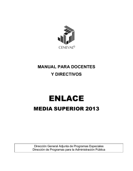 Manual para Docentes y Directivos - Enlace