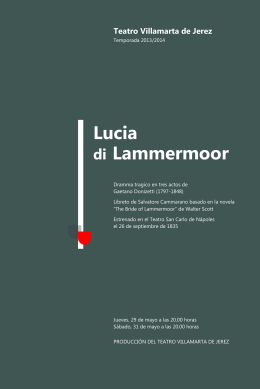 LIBRETO DE LUCIA DI LAMMERMOOR