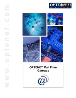 OPTENET Mail Filter Gateway