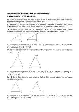 1.3 Semejanza y congruencia de triangulos