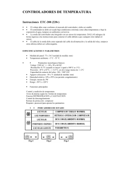 CONTROLADORES DE TEM PERATURA