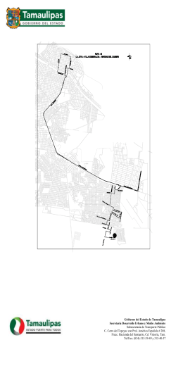 Ruta 45. La Joya - Secretaría de Desarrollo Urbano y Medio Ambiente