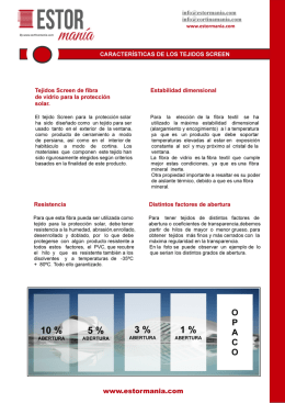 Tejidos Screen de fibra de vidrio para la protección